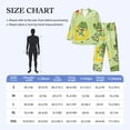 thumbnail image 4 of Xecao Cute Dinosaurs Cartoon Print Pajamas Set Mens Pajamas Long Sleeve Loungewear Two-Piece Sleepwear Button-Down Pjs Set,2PJS-XX-Large, 4 of 7
