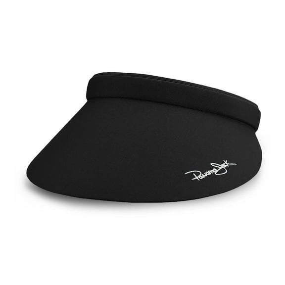 Panama Jack Women's Microfiber Sun Visor, Packable and Lightweight Hats for Women, Black, One Size