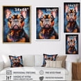 thumbnail image 4 of Designart "Bold Bulldog" Animals Dog Floater Framed Canvas Art Print, 4 of 5