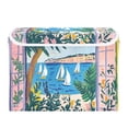 thumbnail image 7 of Yayeee Collapsible Cube Storage Bin with Lid Fabric Closet Decorative Basket with Handles, Purple Seaside, 7 of 7