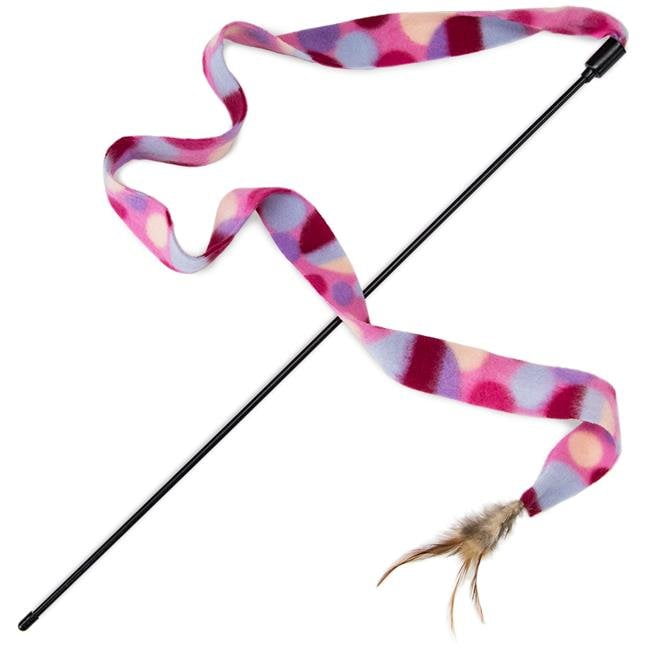 cat feather wand toy