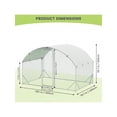 thumbnail image 2 of Eastvita Large Metal Upgrade Tri-Supporting Chicken Run Waterproof Anti-UV Cover for Duck Rabbit House Outdoor, 2 of 4