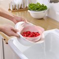 thumbnail image 2 of Kitchen Colander Colander Plastic Wash Bowl & Colanders Rice Washer 2 in 1 Kitchen Colander / Colander Bowl Sets Dish Soap, Vegetables, Pasta, 2 of 7