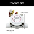 thumbnail image 3 of G1/4 Thread Water Flows Meter High Precisions Water Flows Rate Meter Simple Installation 3.5-24V for Liquid Control, 3 of 8