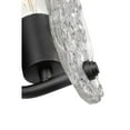 thumbnail image 5 of Nuvo Lighting Glacier 1 Light Vanity Medium Base 60 Watt Matte Black Finish Ice Glass, 5 of 6
