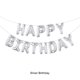 thumbnail image 4 of Advancent Juego de globos de cumpleaños rojos: inodoro y fácil de inflar, diseñado con agujeros para una configuración rápida, sin aire. Kits de decoración para fiestas Plata, 4 of 6