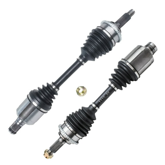 Detroit Axle - Front 2pc CV Axles for 2006-2009 Ford Fusion, 06 Lincoln Zephyr, 06-09 Mercury Milan, 2 CV Axle Assembly 2006 2007 2008 2009 Replacement