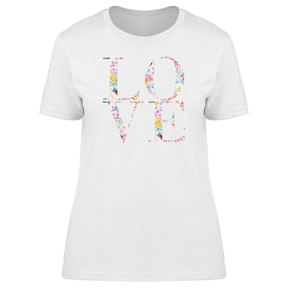 Love Text In Succulents Tee Women's -Image by Shutterstock