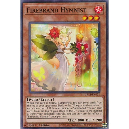 YuGiOh Structure Deck: Fire Kings Common Firebrand Hymnist SR14-EN021