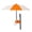 Orange, variant on Anti-Glare Phone Umbrella - Universal Sun Shade with Strong Suction Cup Mount, UV Protection Cover for Smartphones - for Car, Beach & Outdoor Use