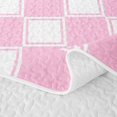 thumbnail image 5 of Manfei Classic Plaid Bed Spread Queen,Vintage Checkered Queen Coverlet Set,Pink,3pcs,1 Quilt and 2 Pillowcases, 5 of 7