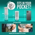 thumbnail image 5 of GuruNanda Compact Dental Water Flosser - Travel Size Oral Irrigation - 180ml Tank- White, 5 of 10