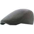thumbnail image 3 of CoCopeaunts Cotton Newsboy Hats for Men Soft Casual Beret Solid Unisex Retro Driver Flat Hat Newsboy Cap Outdoor Beret Hat, 3 of 7
