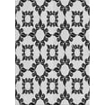 thumbnail image 1 of Ahgly Company Machine Washable Indoor Rectangle Transitional Light Black Area Rugs, 7' x 9', 1 of 7