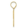 thumbnail image 2 of Diamond2Deal 14K Yellow Gold Polished Etched Number 57 Pendant for Women, 2 of 6