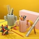thumbnail image 5 of 2 Pieces Pen Pencil Pot Holder, Stationery Storage Pen Container, Cactus Shape Desk Pen Holder Stand(Pink, Green), 5 of 5
