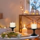 thumbnail image 4 of Juego de 3 candelabros decorativos de hierro | Candelabros de metal estilo europeo negro para decoración del hogar | Centro de mesa para cenas románticas y fiestas, 4 of 6