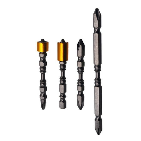 

Ktyne Magnetic Cross Head Screwdriver Bit Double Head Electric Screwdriver Set / 4Pcs