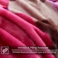 thumbnail image 4 of NC Thick Fleece Blanket - 2 Ply Reversible 520GSM Soft Plush Blanket Queen 75"x87",Purple, 4 of 6