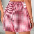 thumbnail image 4 of yillto Womens Pajama Short Cotton Soft Comfy Cute Sleepwear Elastic Loose Plaid Pjs Shorts Bottoms, 4 of 5