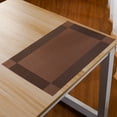 thumbnail image 2 of Basdi Table Placemats, Woven Pvc Table Placemats - Stain-Resistant Vinyl Dining Mats, Non-Slip Bowl & Plate Coasters, Decorative Table Setting Accessories, Pvc Coasters, J, 2 of 10