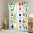 thumbnail image 3 of Manfei Colorful Alphabet Black Out Curtains,Kids Learning Curtains Pack of 2 (42x63 Each),Multicolor 26 Letters Bedroom Curtains For Girls Kids,Breathable Home Decor, 3 of 6