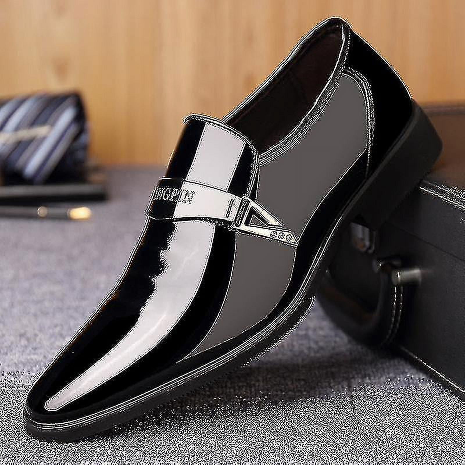 zapatos de vestir charol hombre