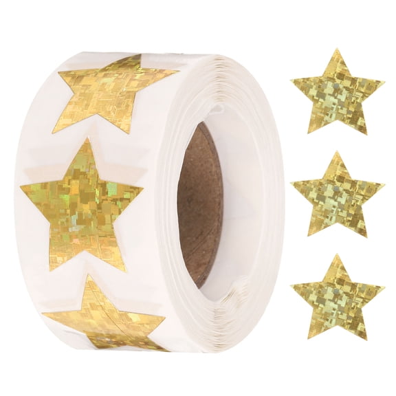 Star Stickers Self-Adhesive Stickers Label for Shop Home and Classroom Use Gold