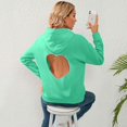 thumbnail image 4 of Defitshape Women's Long Sleeve Hoodie Cut Out Soft Heart Top Fall Fashion Sweatshirt Cute Casual Comfy Thick Pullover Green Large, 4 of 4