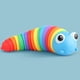 thumbnail image 4 of Muyoka Juguete de babosa de 7,5 pulgadas Escaneo 3D T茅cnico Fidget Slug Alivio del estr茅s y la ansiedad Juguetes sensoriales de babosa Flexible Articulado Pegajoso Estiramiento de babosa Juguete de r, 4 of 7