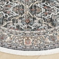 thumbnail image 3 of SAFAVIEH Artifact Aubrey Floral Polyester Area Rug, Charcoal/Gray, 4' x 4' Round, 3 of 7