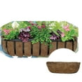 thumbnail image 5 of 2PCS 24 Inch Coconut Fiber Trough Hanging Basket Liners, Coco Coir Planter Inserts for Window Box, Fence Flower Baskets, and Wall Planters, Eco-Friendly Replacement Liners, 5 of 6