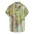 thumbnail image 2 of WXLWZYWL Plus Size Shirts for Men Button Down Short Sleeve Unisex Beach World Map Printing Shirts Funky Casual Loose Hawaiian Summer Tops, 2 of 5