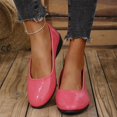 thumbnail image 4 of WIZUTIZ Wedge Sandals for Women Sandals Women Comfort Casual Stretchy Beach Sandals Pull-On Peak Toe Shoes Flat Heel (O"-1) Medium Solid Sandals for Ladies Going Out Holiday Deals Pink, 4 of 6
