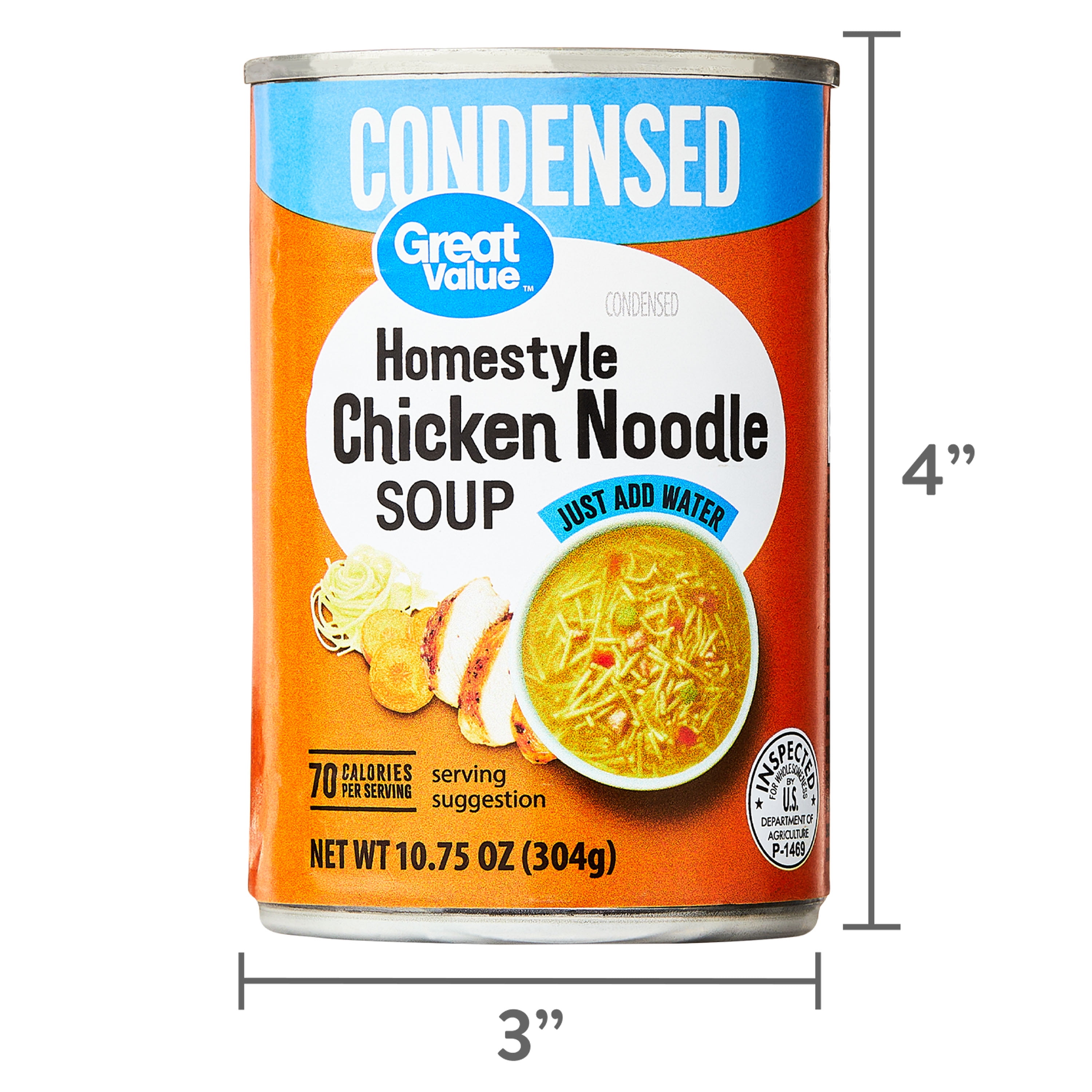Great Value Homestyle Chicken Noodle Condensed Soup, 10.75 oz, 1 Pack