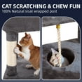 thumbnail image 5 of Vibrant Life 50inch Cat Tree Tower with Large Condo and Perch for Indoor Cats, Gray, 5 of 10