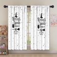 thumbnail image 5 of 2 Panels Print Pattern Nursery Curtains Boys Girls Kids Halloween Nightmare Before Window Drapes for Living Bedroom Playroom Room Decor Rod Pocket 52x63Inch, 5 of 5