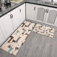 thumbnail image 2 of Cute Cartoon Dachshund Kitchen Rugs Sets Of 2,Anti Fatigue Kitchen Mat Rugs Non Slip Washable,Decorative Kitchen Floor Mats for Kitchen,Sink,Laundry,17"x30"+17"x47", 2 of 7