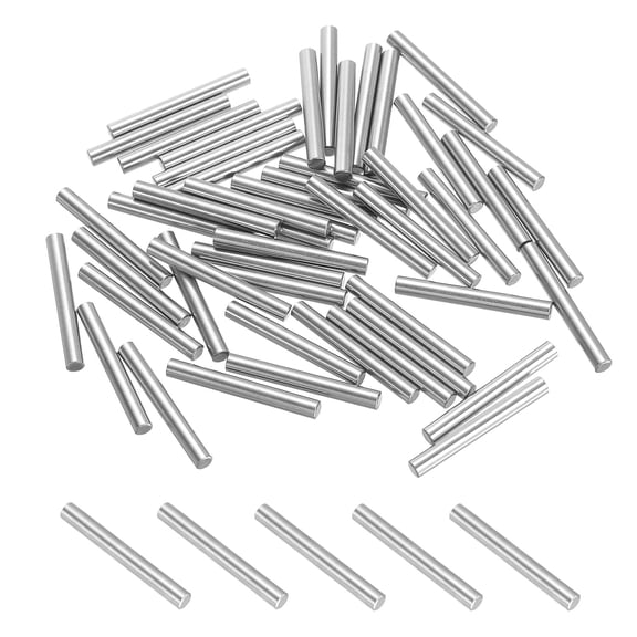 Metal Dowel Pins 3x25 mm, 50 Pcs 304 Stainless Steel Shelf Support Peg Pin