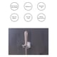 thumbnail image 3 of Ounissouiy Estante multifuncional para fregona, gancho para fregona, colgador de escoba montado en la pared para baño, Clip para fregona Suministros de limpieza para el hogar Blanco+azul Ounissouiy HA026319-01, 3 of 6