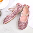 thumbnail image 3 of Fozruso Girls' Bow Flat Shoes For Little Girls Casual Party Dress Shoes With Durable Sole And Comfort Fit,Sizes 10.5 Little Kid 4-4.5 Years(Pink), 3 of 7