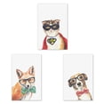 thumbnail image 1 of Lindo perro arte lienzo pintura al óleo imagen para sala de estar decoración del hogar sin marco Feliz Sencillez, 1 of 5