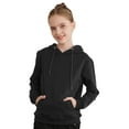 thumbnail image 4 of Yeahdor Kids Boys Hoodie Sweatshirt Long Sleeve Drawstring Hooded Pullover Tops Athletic Shirt A Black 11-12, 4 of 7