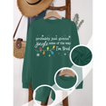 thumbnail image 5 of IMENGL Women's Casual Crewneck Sweatshirts Loose Fit Christmas Probably Just Gonna Jingle Some of The Way Graphic Long Sleeve Shirt Pullover Hoodless Oversized Sweatshirt for Women,S-3XL, 5 of 7