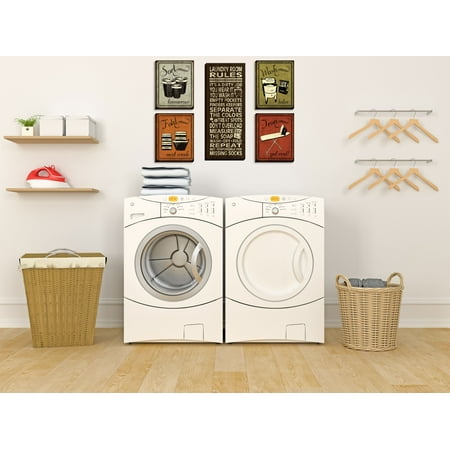 Gango Home Decor Humorous Laundry Room Rules And Signage
