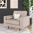 thumbnail image 3 of Pemberly Row Contemporary Upholstered Fabric Arm Chair in Gray, 3 of 5