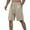 Beige, variant on Athletic Gym Mens Shorts - Men's Workout Gym Shorts Athletic Shorts Casual Work Flat Front Shorts Stretch Waist Athletic Gym Short Mens Gym Shorts with Pockets
