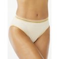 thumbnail image 3 of Joyspun Women's Cotton Hi Cut Bikini Panties, 6-Pack, Sizes S to 2XL, 3 of 4