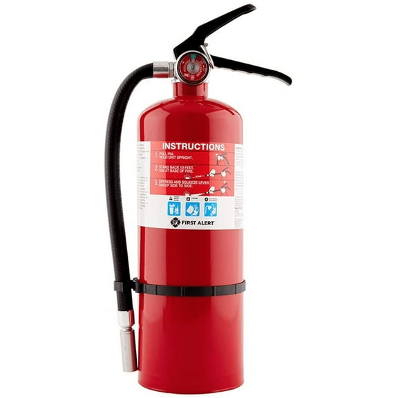 HOME2PRO Rechargeable Compliance Fire Extinguisher UL Rated 2-A:10-B:C, Red
