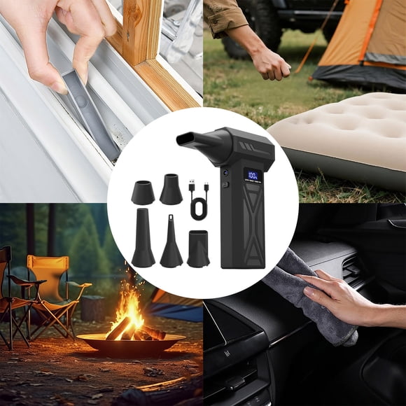 Klonfd Compressed Air Duster 110 000 Powerful Cordless Air Duster 4 Gear Adjustable Mini Blower With Rechargeable Battery Blower For Computer Keyboard Outdoor Energy Saving USB